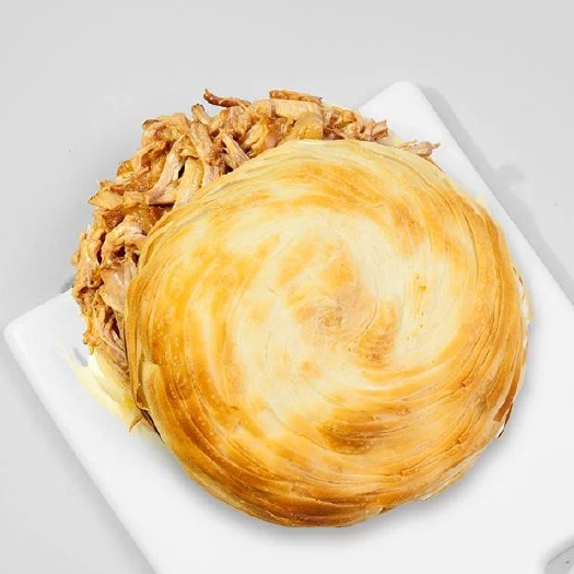 灵宝市玉米面饼 脆皮肉夹馍饼家庭版，不用去饭店，在家就可以吃的肉夹馍
