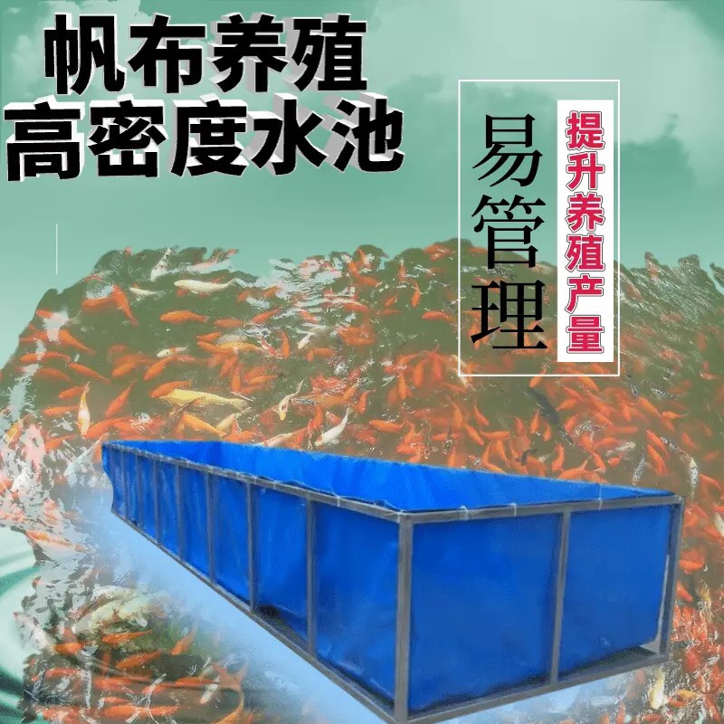 水产养殖箱 镀锌板高密度养殖帆布鱼池帆布水池 养鱼养虾蓄水池