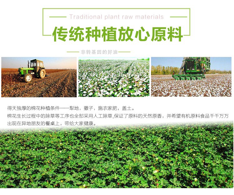 亿家福一级纯正棉籽油新疆原料包邮