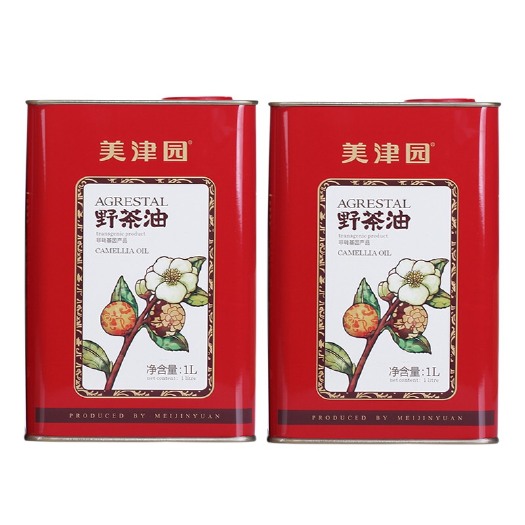 沅江市野生山茶油  【美津园】野茶油礼盒1L*2