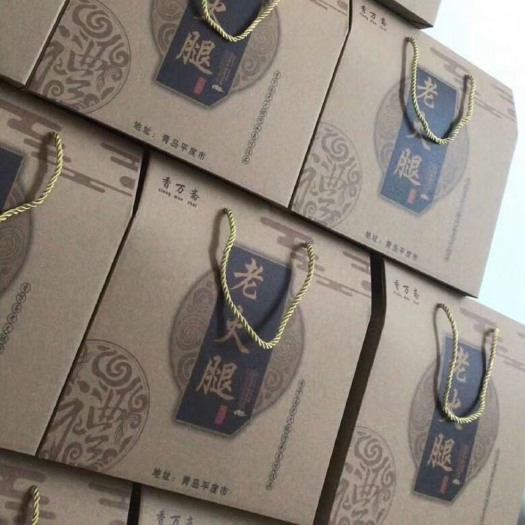 青岛老味道火腿采用纯猪腱子肉腌制，果木熏烤 小时候的味道 不添加