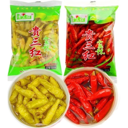 遵义贵州特产泡椒辣椒小米辣椒野山椒小米椒剁椒泡菜泡凤爪调料批发价