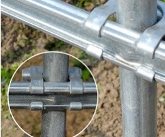 天津温室大棚配件卡槽卡簧固定卡固定器三合一三件套热镀