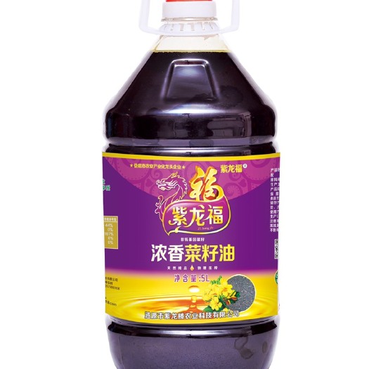 涟源市紫龙福物理压榨纯菜籽油5L