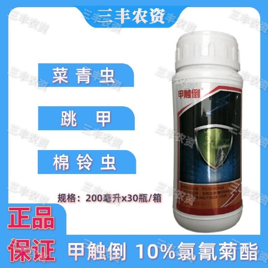 广州10%氯氰菊酯农药杀虫剂大棚菜青虫跳甲桃小食心虫棉蚜棉铃虫