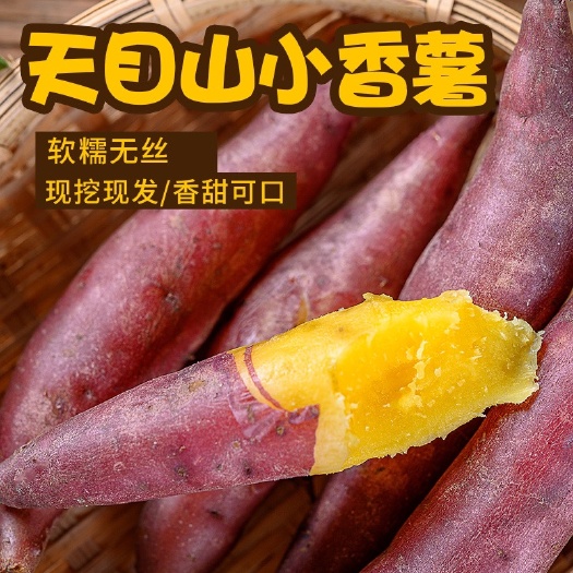 新鲜临安天目山小香薯5斤迷你小红薯板栗薯紫薯农家地瓜手指番薯