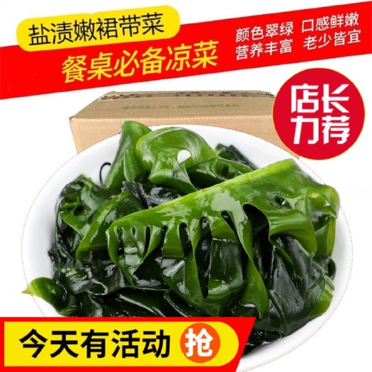 大连【出口级】盐渍裙带菜海白菜海藻海带凉拌菜麻辣烫火锅食材批发
