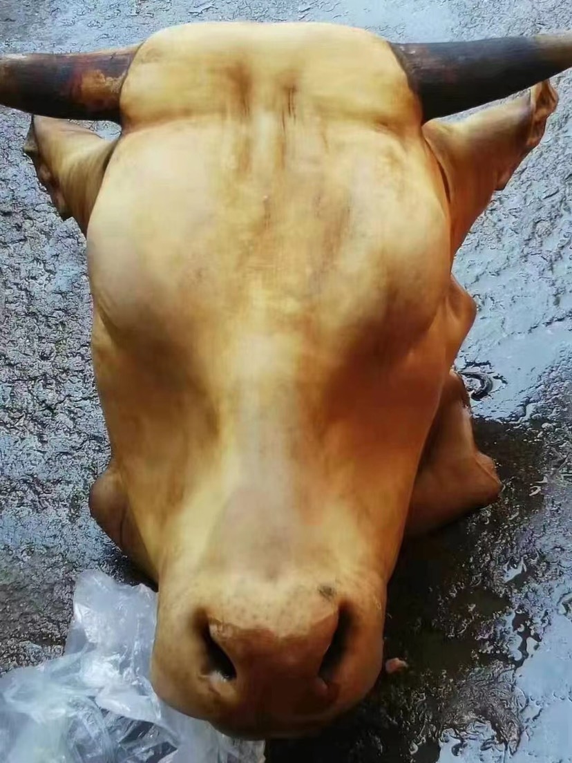 阳信县火烧毛全熟牛头肉
