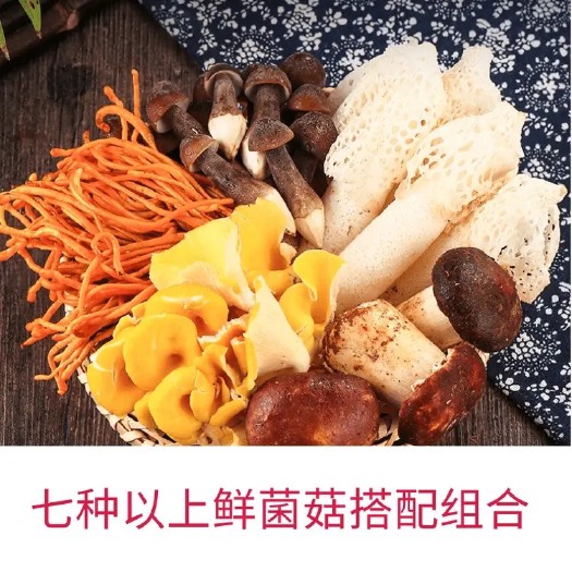 昆明鸡油菌 七种菌组合款。野生菌组合。人工菌组合。厂家供应直销 俩大从优