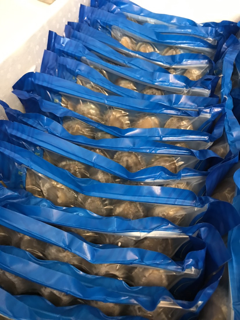 九孔鲍 鲍鱼 漂烫八分熟带壳鲍鱼8头10头12头酒店婚宴