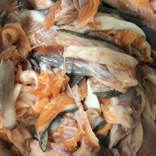 连云港 三文鱼头鱼排，鱼边角