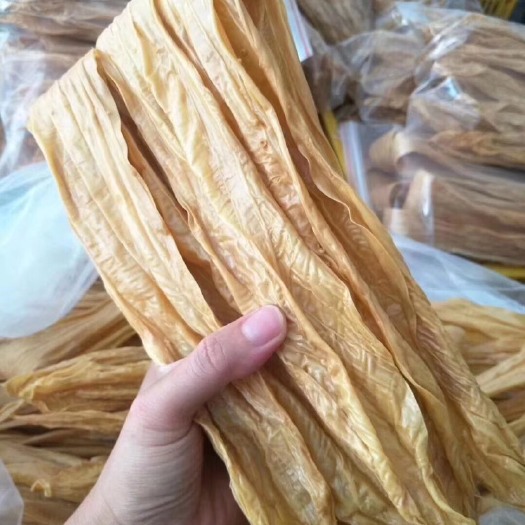 龙川县纯手工黄豆腐竹河源特产豆皮腐皮无盐广东特产