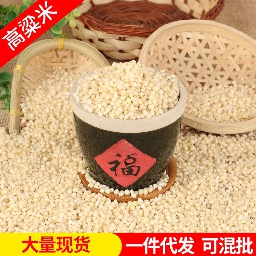 临沂批发新高粱米 农家脱皮去壳白高粱米 酿酒高粱仁五谷杂粮熬粥