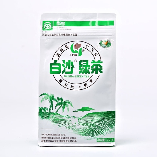 海南原产地海南特产 白沙绿茶100新包装 茶海南