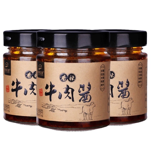 赤峰牛肉丁酱  草原汇香牛肉酱，韭菜花