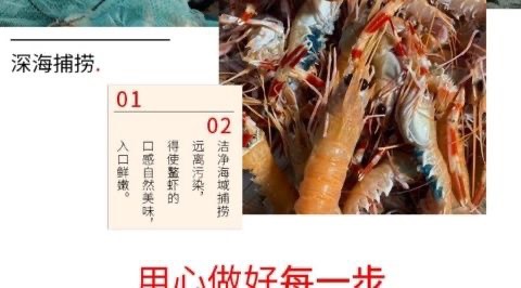 鳌虾对虾深海天然鳌虾甜虾刺身海捕小龙虾 海鲜铁甲虾 批发