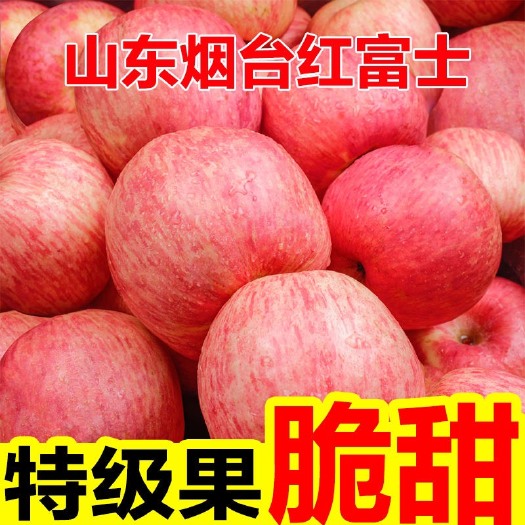 栖霞市一件代发山东烟台栖霞正宗红富士苹果脆甜新鲜水果批发整箱包邮