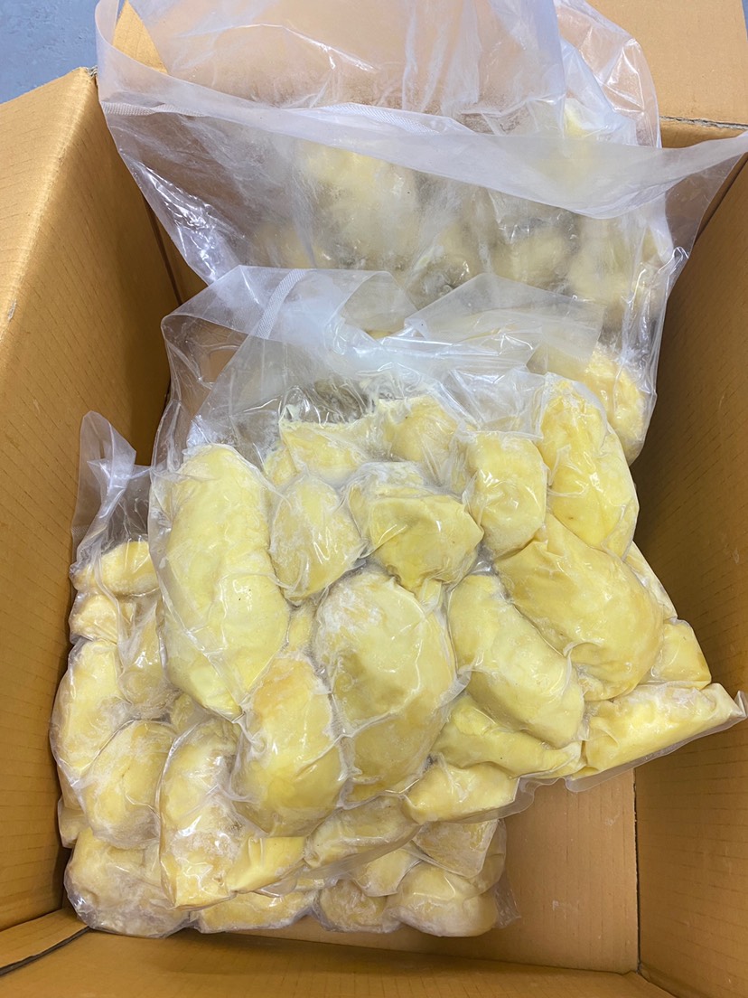泰国金枕榴莲无核A+级果肉 成熟度95%香甜度34° 工厂