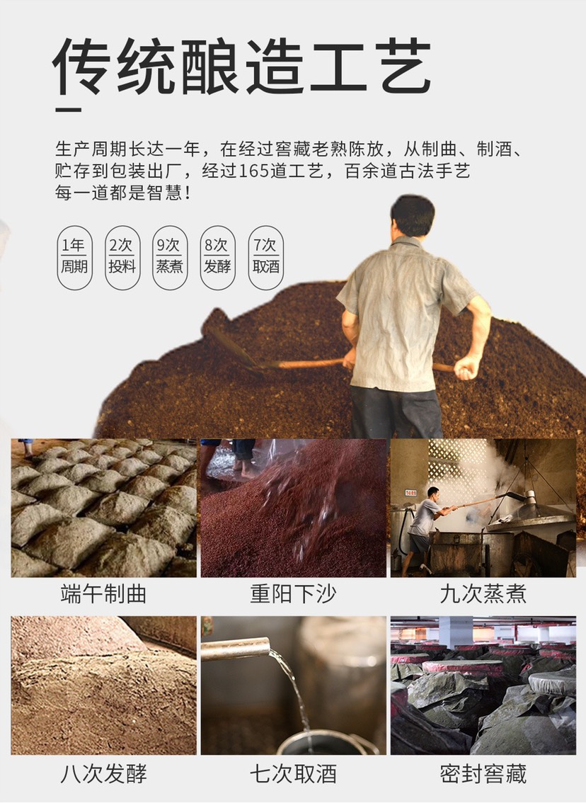 贵州酱香型53度白酒整箱6瓶礼盒装500ml批发包邮