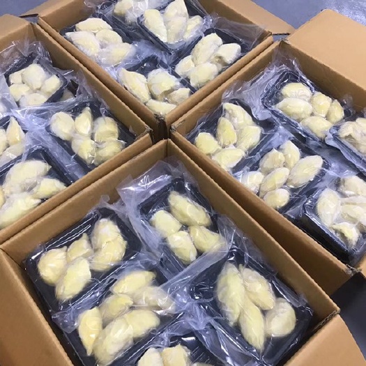 广州冻榴莲  金枕榴莲盒装 AAA级带核精选果肉 500克盒装 电商团购