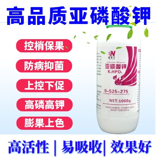济南亚磷酸钾叶面肥控梢膨果柑橘果树蔬菜高钾高磷花芽分化水溶