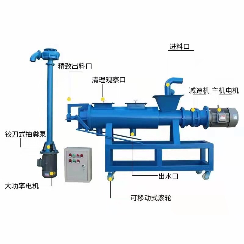 有机肥生产设备 固液分离机 鸡粪分离机 猪粪分离机 泔水分离机 粪便脱水机