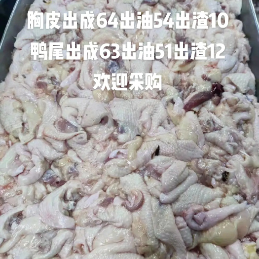 寿光市鸭杂 鸭尾 胸皮 碎皮 水分少出成率高