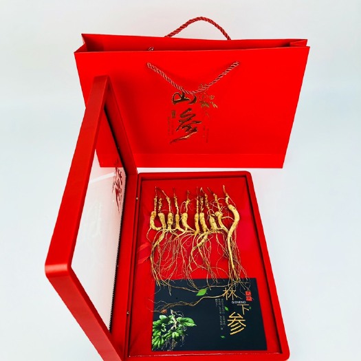 【产地优选】红精灵蓝精灵山参特产礼品礼盒10支装礼盒带礼盒