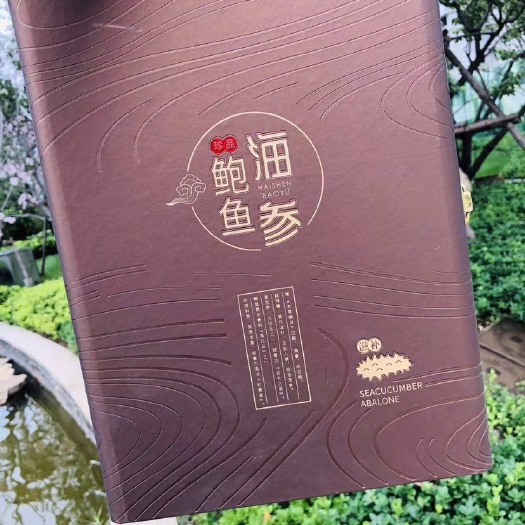 烟台海参鲍鱼双拼礼盒 120g海参9只鲍鱼年货海鲜礼盒装