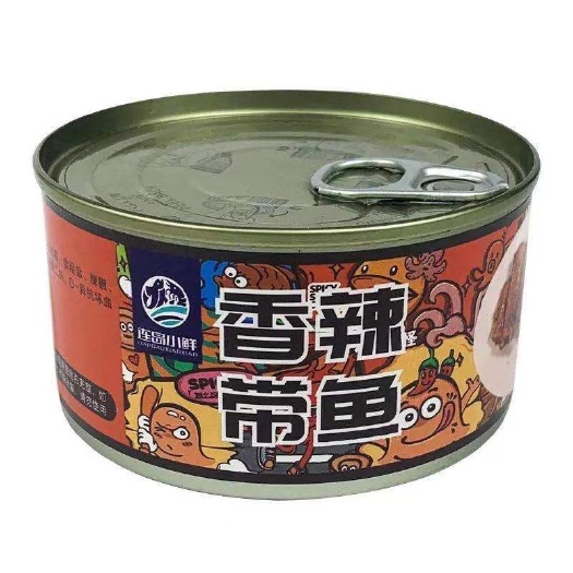 连云港 香辣带鱼罐头 完整带鱼段 150g/罐