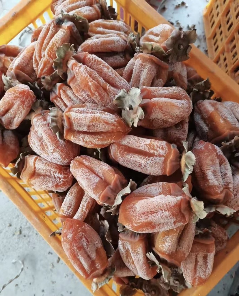 正宗富平特级降霜流芯吊柿饼3斤大果精选独立包装装顺丰包邮