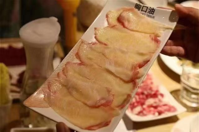南宁牛油  牛肉类 纯干内胸口油胸口捞
