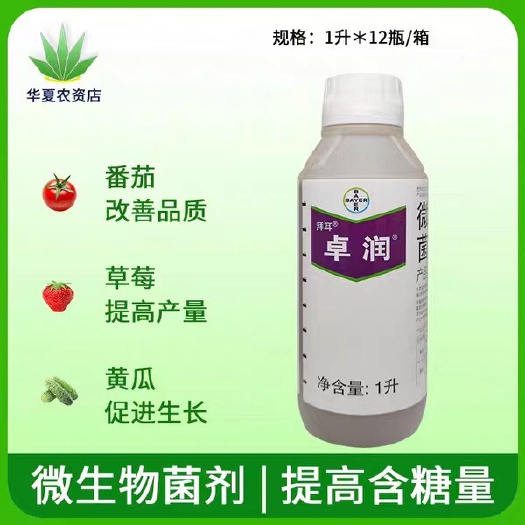 东莞市拜耳卓润番茄黄瓜促根壮苗增产草莓葡萄促生长含糖量高微生物菌