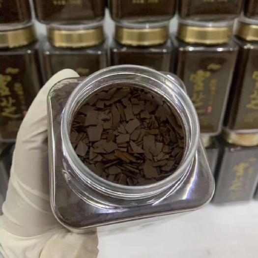 文山市压榨片状灵芝孢子粉口感香醇油花丰富