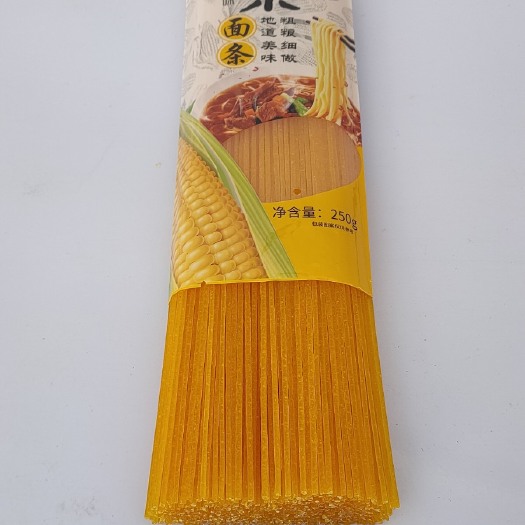 海城市玉米面条 精品袋装 250克 干条   饱腹不胖