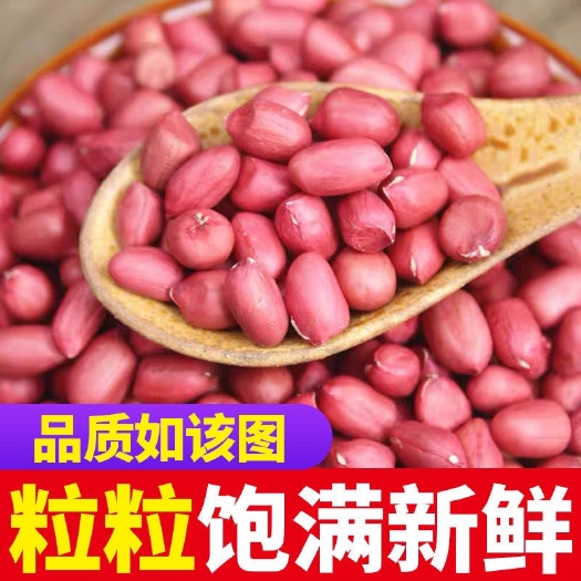 【红皮花生米】精选新鲜原味农家四粒红小粒香【全场包邮】