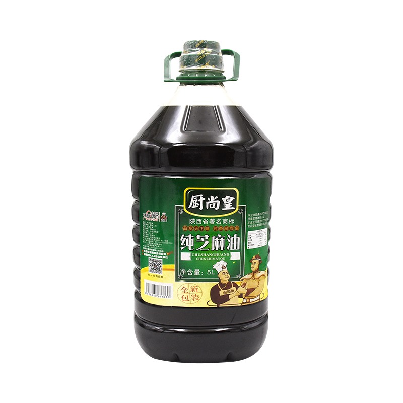 芝麻油 厨尚皇纯香油小磨香油5l 2.5l家用商用批发火锅香油