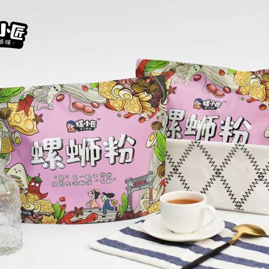 柳州螺小匠螺蛳粉升级版360克赠鹌鹑蛋每包