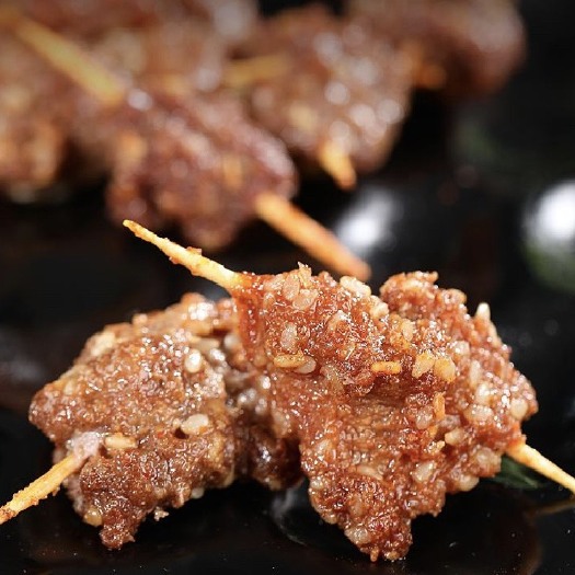  牙签肉 国产冷冻牙签牛肉 纯手工牛肉串 半成品烤肉烧烤食材