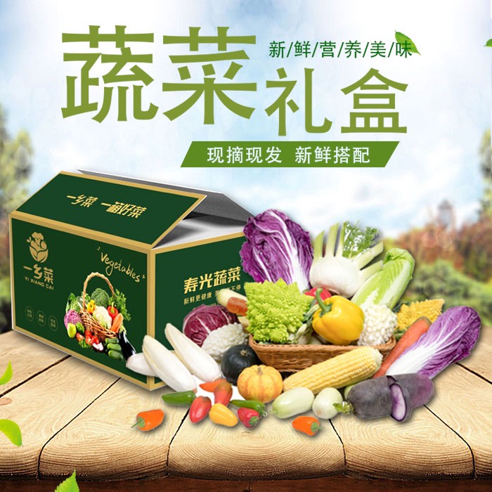 寿光市套菜  寿光一乡菜蔬菜礼盒，时令蔬菜礼盒现摘现发