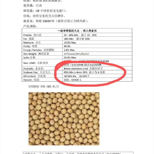 天津天津港自提现货非转基因大豆，有需要联系