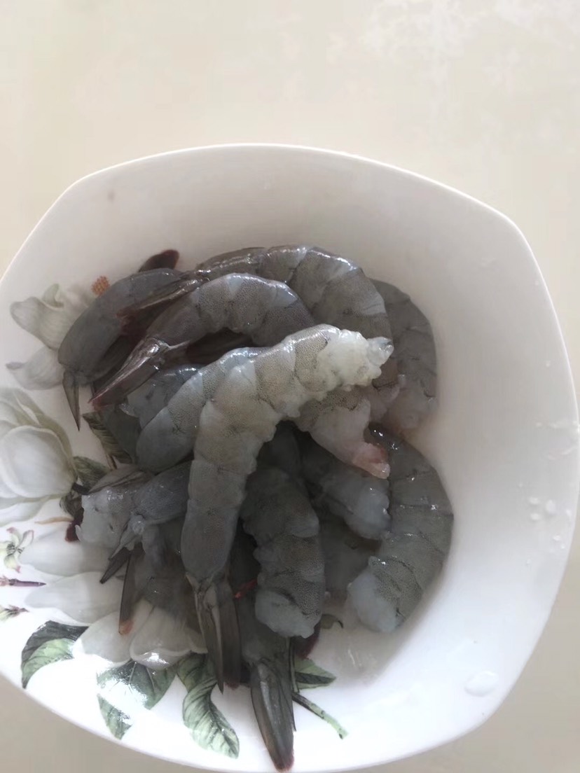 海捕白虾～半盐冻，白灼