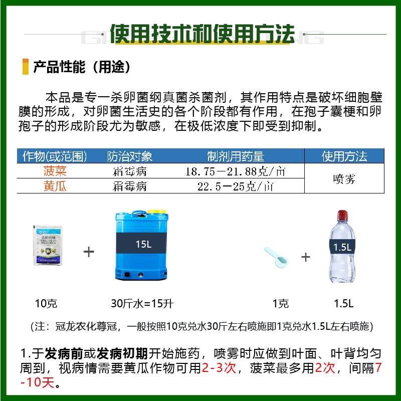 冠龙  80%烯酰玛啉 尊冠