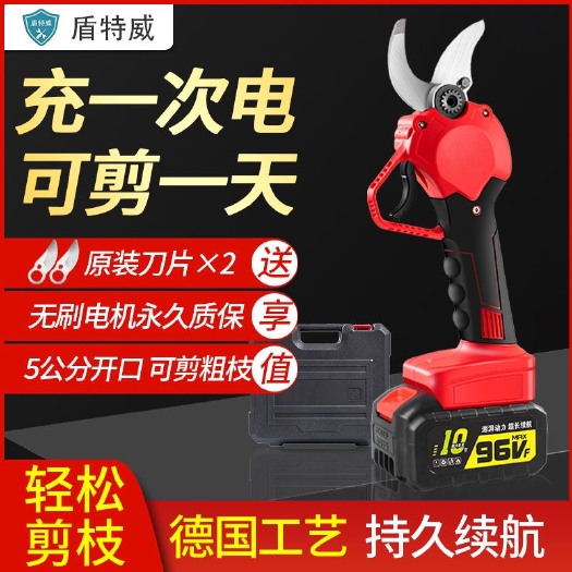 深圳进口电动修枝剪果树剪刀锂电充电式园林电动剪刀强力粗树枝剪枝机