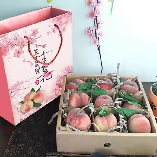 上海南汇大团水蜜桃，一斤一个蜜露桃精品礼盒套装，需要的赶快滴我