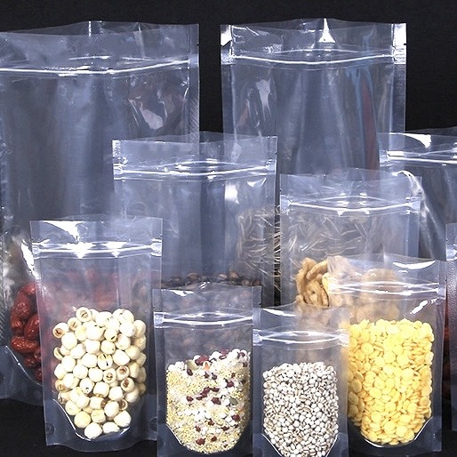 苍南县厂家直供现货PE高清自立自封膜袋食品袋（满200个包邮）