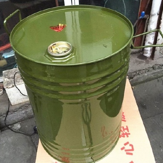 长沙50升汽油桶柴油桶铁皮油桶备用油箱 50L圆桶立式油桶加厚型
