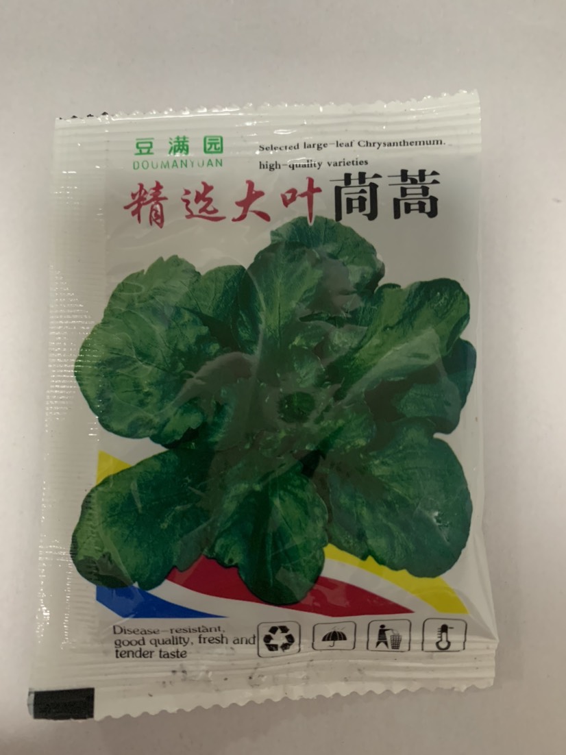 小叶茼蒿大叶茼蒿种子 光杆茼蒿菜四季种籽皇帝菜农民用种多次采