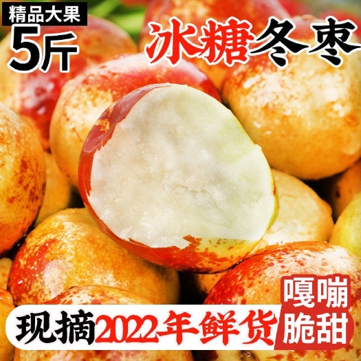 大荔县2022陕西大荔冬枣5斤正宗脆枣青枣现摘脆甜应季新鲜水