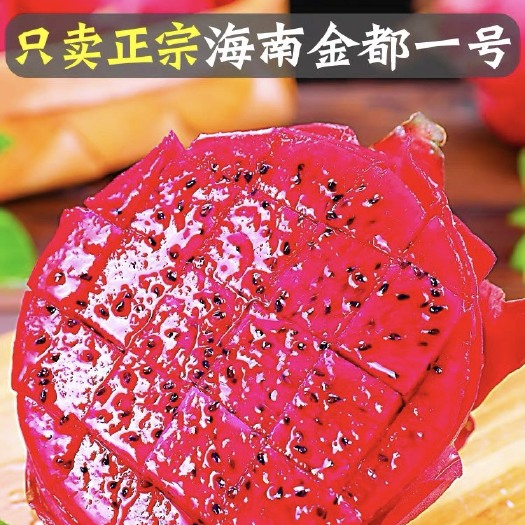 海口【一件代发】海南金都一号红心火龙果5斤大果